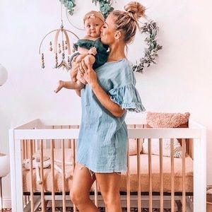 Great condition Distressed Denim Dress